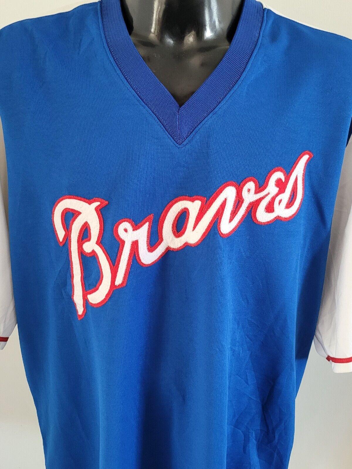 Men's Vintage 90s MLB Atlanta Braves Sewn #2 Mesh Baseball Jersey 2XL-USASTARFASHION