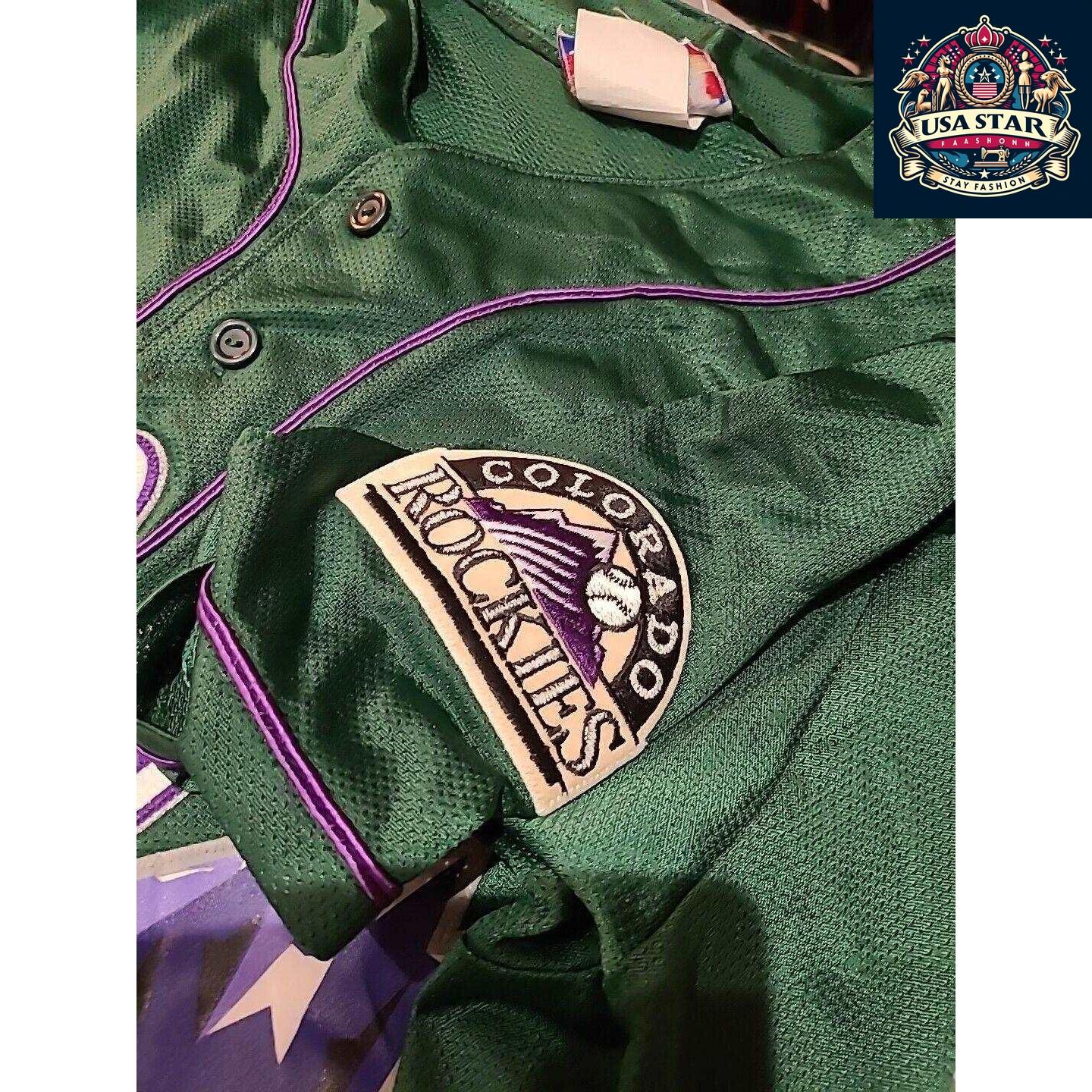 1998 Diamond Collection Colorado Rockies Jersey, Majestic Large, Authentic Fan Apparel - USASTARFASHION