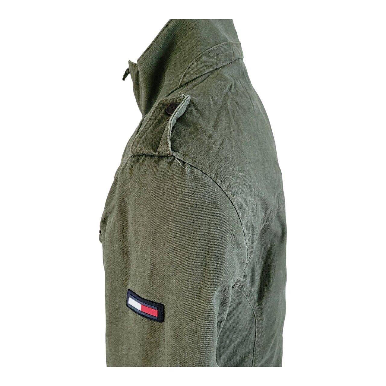 Tommy Hilfiger Denim Military Field Jacket | 4 Pockets, Size L-USASTARFASHION