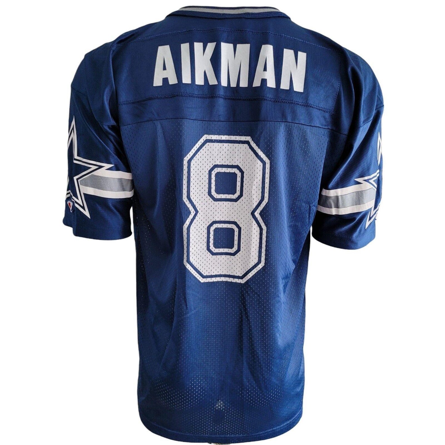 Vintage Champion Dallas Cowboys #8 Aikman Football Jersey - Authentic Men's Size 48-USASTARFASHION