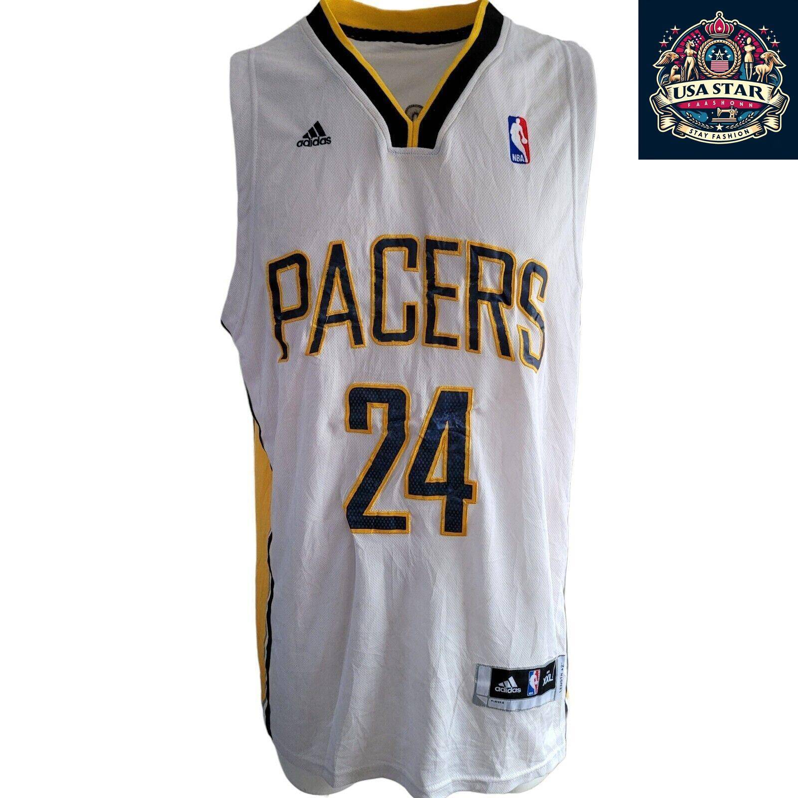 100% Authentic Adidas Indiana Pacers Jersey Size XXL Paul George #24 - Durable & Comfortable USASTARFASHION