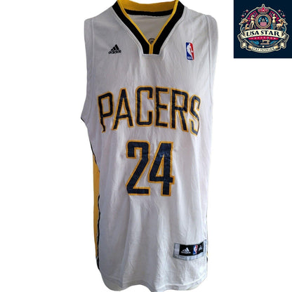 100% Authentic Adidas Indiana Pacers Jersey Size XXL Paul George #24 - Durable & Comfortable - USASTARFASHION