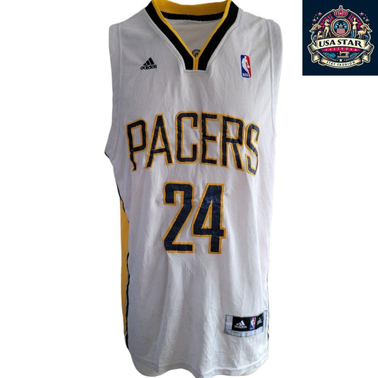 100% Authentic Adidas Indiana Pacers Jersey Size XXL Paul George #24 - Durable & Comfortable - USASTARFASHION