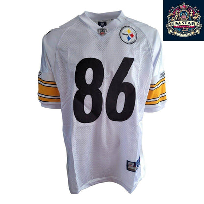 Pittsburgh Steelers Hines Ward Jersey 86 Sewn Reebok Men's Size 54 - Authentic Game Day Apparel - USASTARFASHION