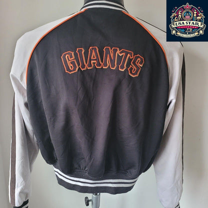 San Francisco Giants Bomber Jacket Black Medium - Stylish Lightweight Design for Fans - USASTARFASHION