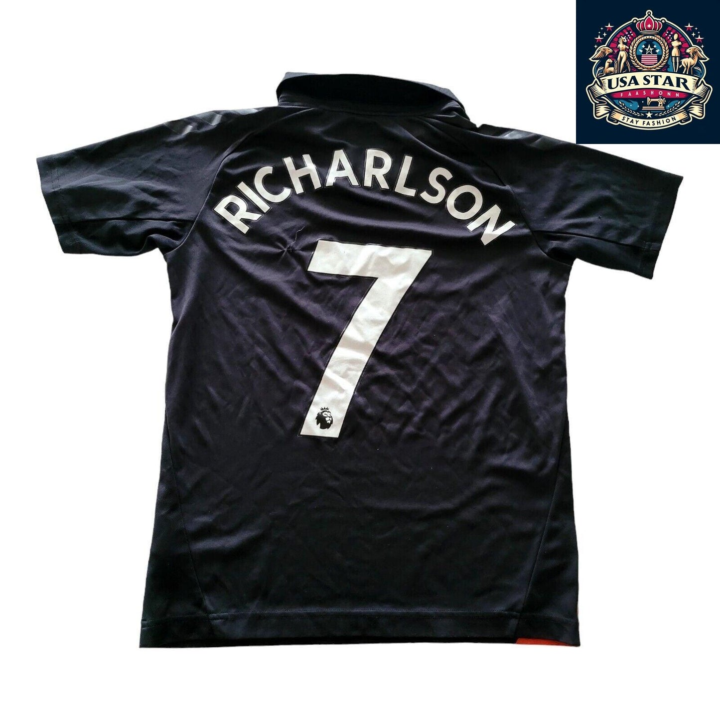 Hummel Everton FC Jersey 2021/22 Away Y2XL (14Y) - Richarlison - Stylish, Durable, Comfortable Fit - USASTARFASHION