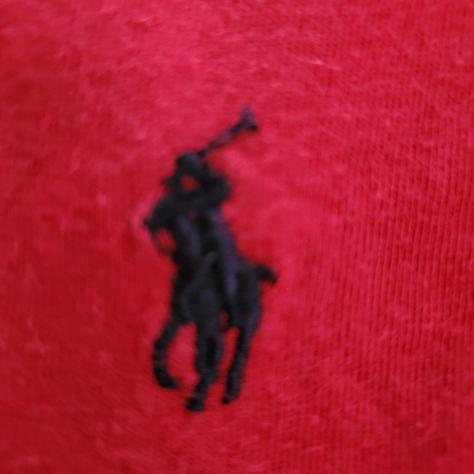 Polo Ralph Lauren Red Cotton Sweatshirt XL 100% Authentic-USASTARFASHION