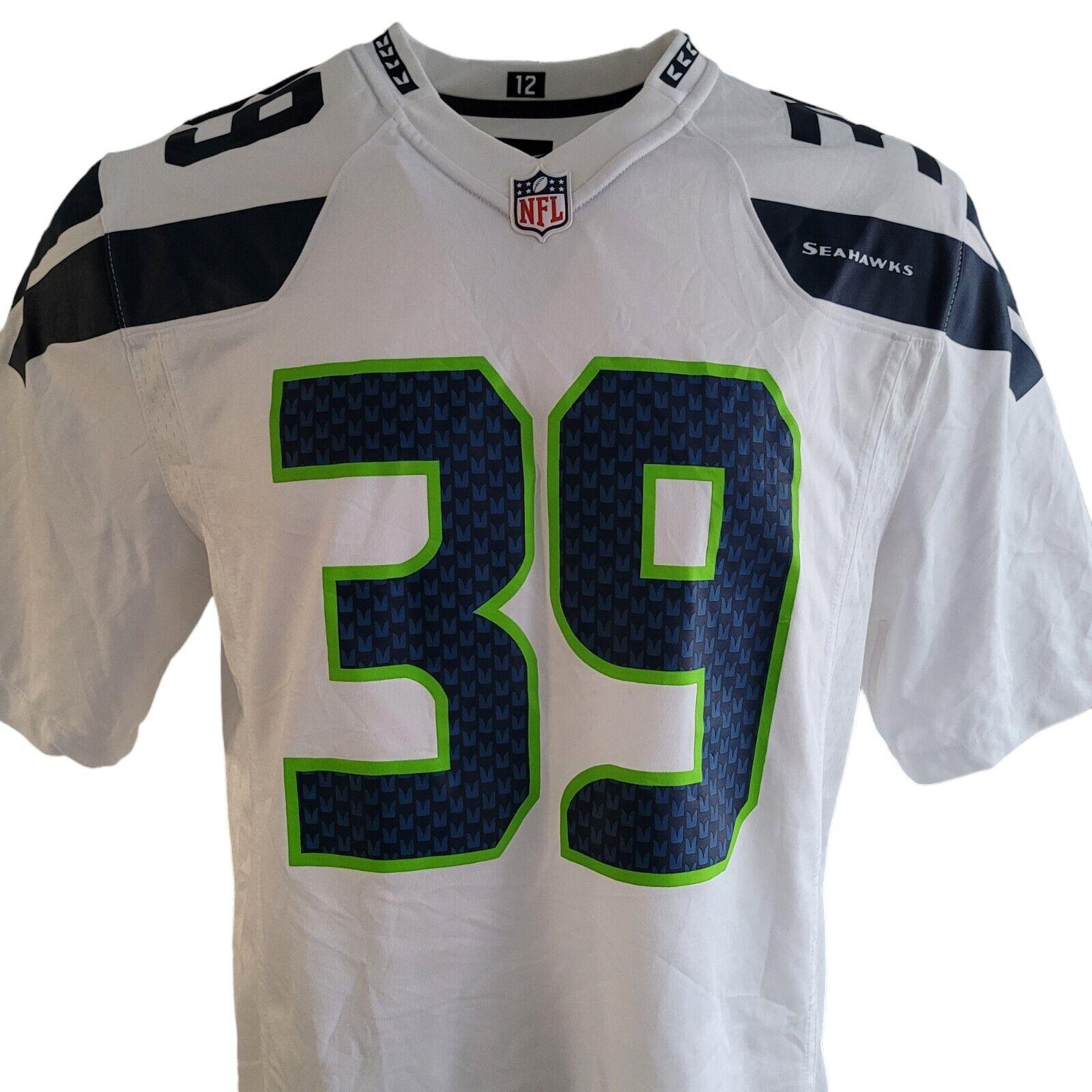 Seattle Seahawks Browner #39 Authentic Nike NFL Jersey for Men-USASTARFASHION