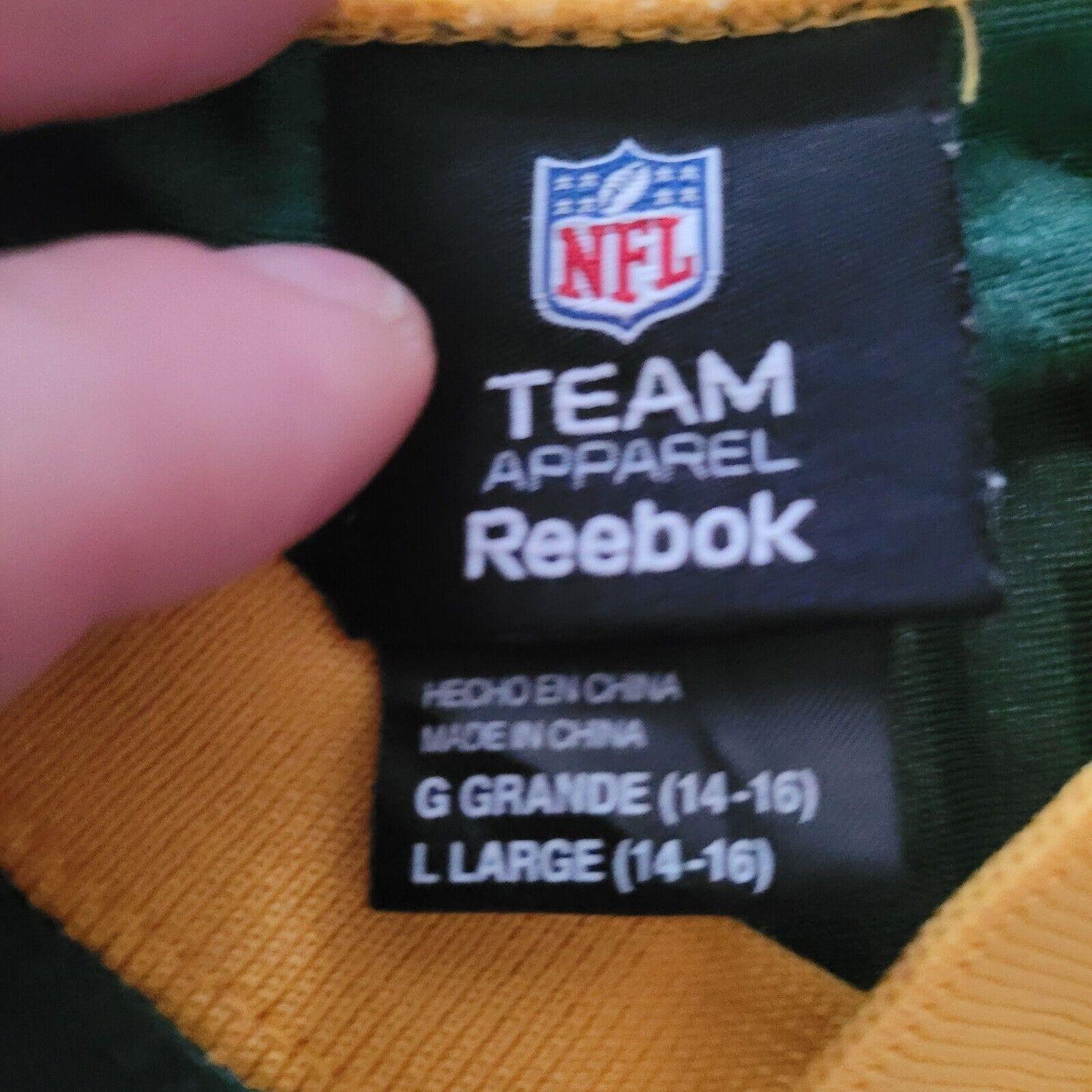 Green Bay Packers Reebok NFL Jersey - Youth L #12 Rodgers - Sporty Design-USASTARFASHION