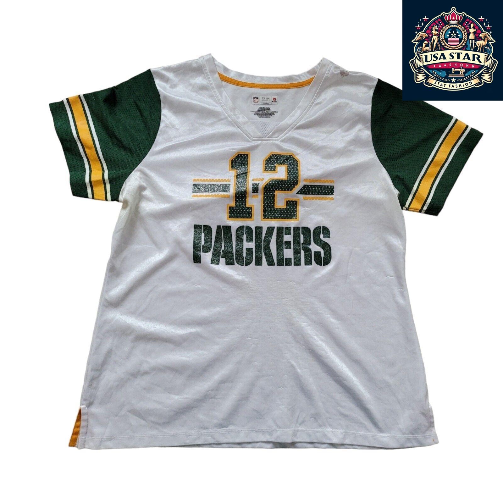 Reversible Women's Green Bay Packers Jersey XXL - Two Styles for Game Day Versatility - USASTARFASHION