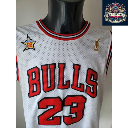 Chicago Bulls Jersey #23 Michael Jordan Hardwood Classics Mitchell & Ness, Size L - USASTARFASHION