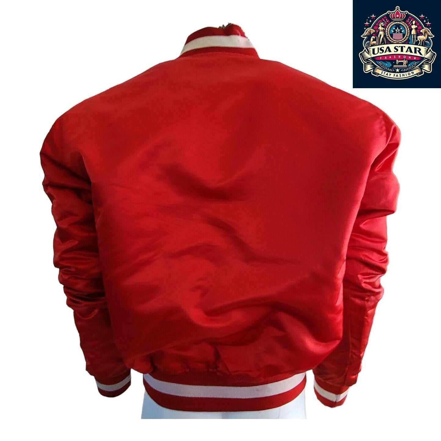 Vintage Cincinnati Reds Jacket by Starter Diamond Collection, Men's L (Fits Like M), Snap Closure - USASTARFASHION