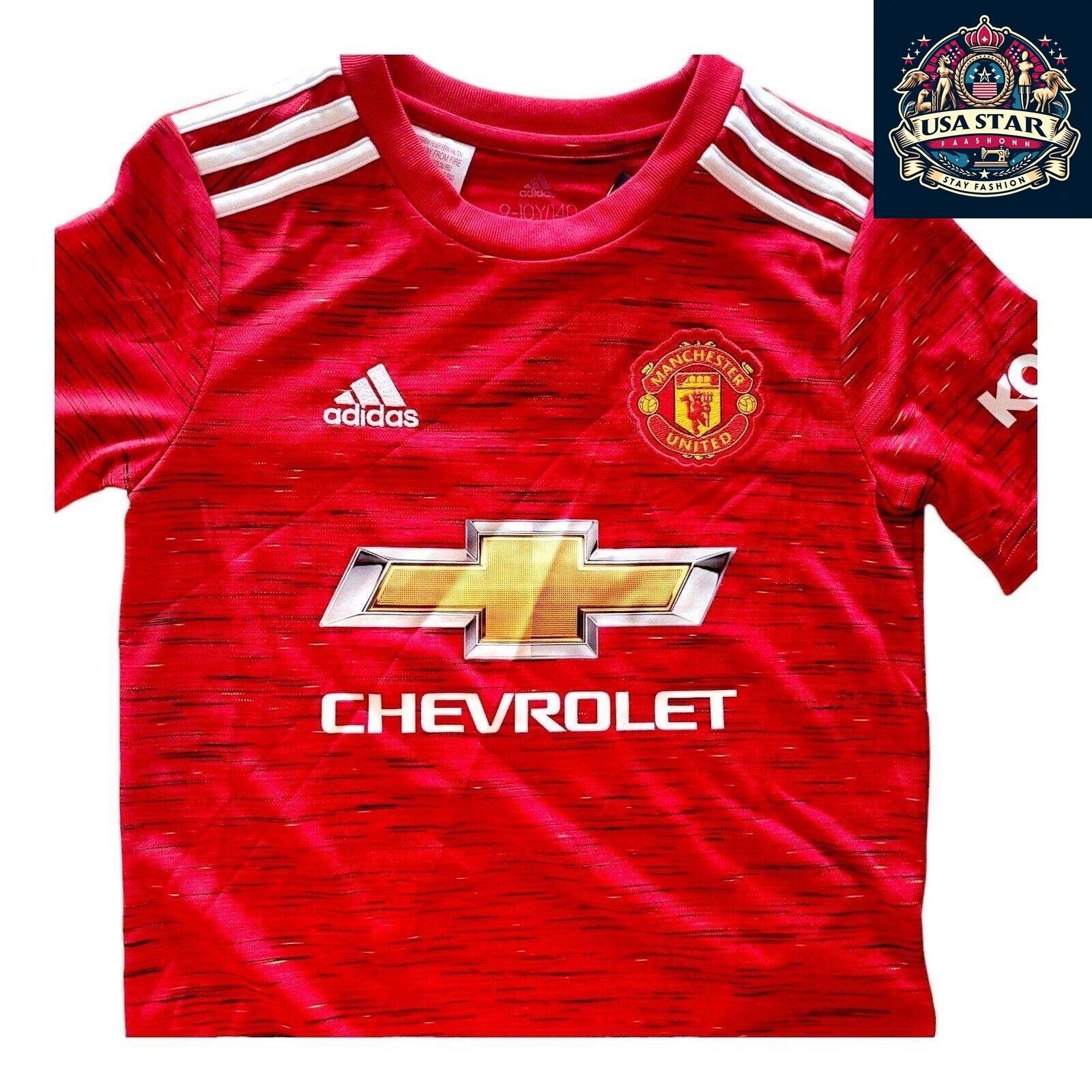 Adidas 2020/21 Manchester United Home Jersey Youth Small Custom "Healy" #14 AEROREADY - USASTARFASHION