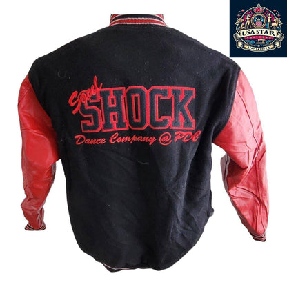 Game Made In USA Soul Shock Marielle Varsity Wool Leather Jacket XS - Vintage Style, Quality Craftsmanship - USASTARFASHION