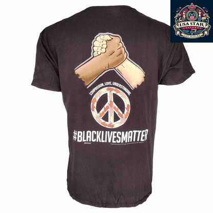 Bubba Wallace T-Shirt - Comfortable Cotton Blend, NASCAR Petty 43 Black Lives Matter Design - USASTARFASHION