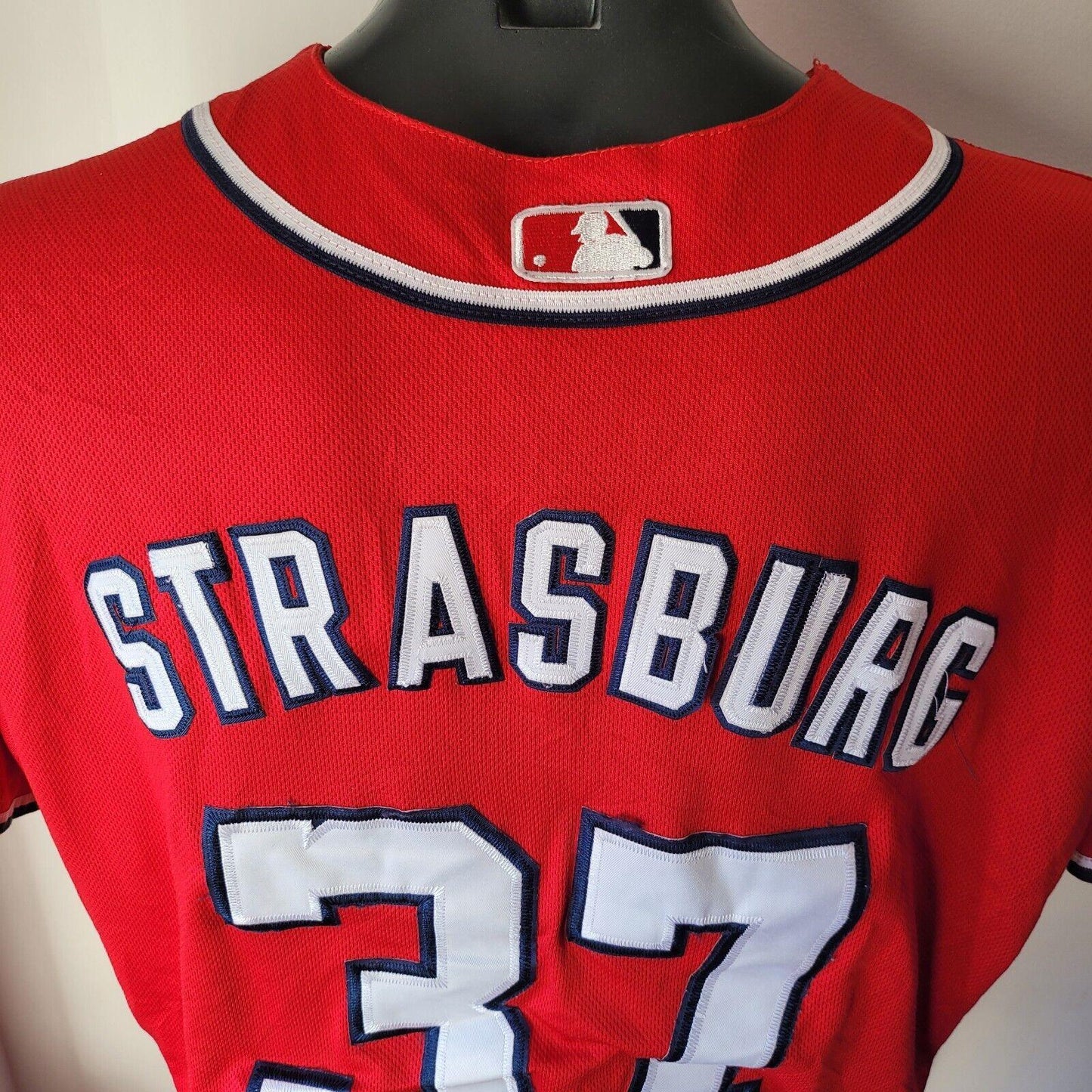 Washington Nationals Strasburg #37 Baseball Jersey by Majestic - Size 44-USASTARFASHION