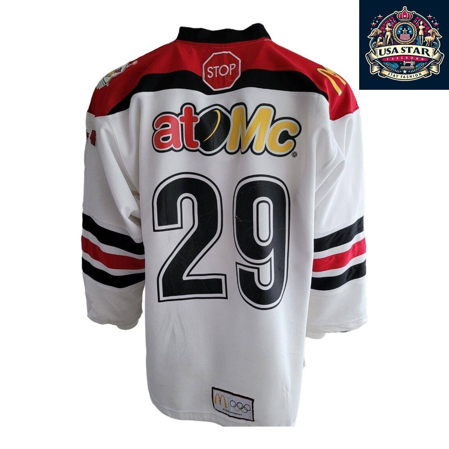 FORCE McDONALD Adult Size M Swansea Hockey Jersey with Team Canada Logos, Comfortable Fit - USASTARFASHION