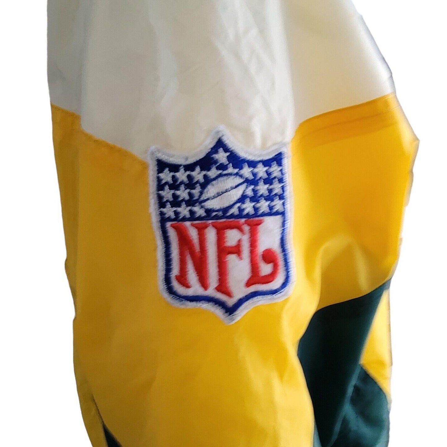 NFL PRO LINE Green Bay Packers Track Jacket Men's Size L Windproof Waterproof-USASTARFASHION