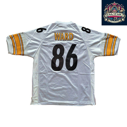 Pittsburgh Steelers Hines Ward Jersey 86 Sewn Reebok Men's Size 54 - Authentic Game Day Apparel - USASTARFASHION