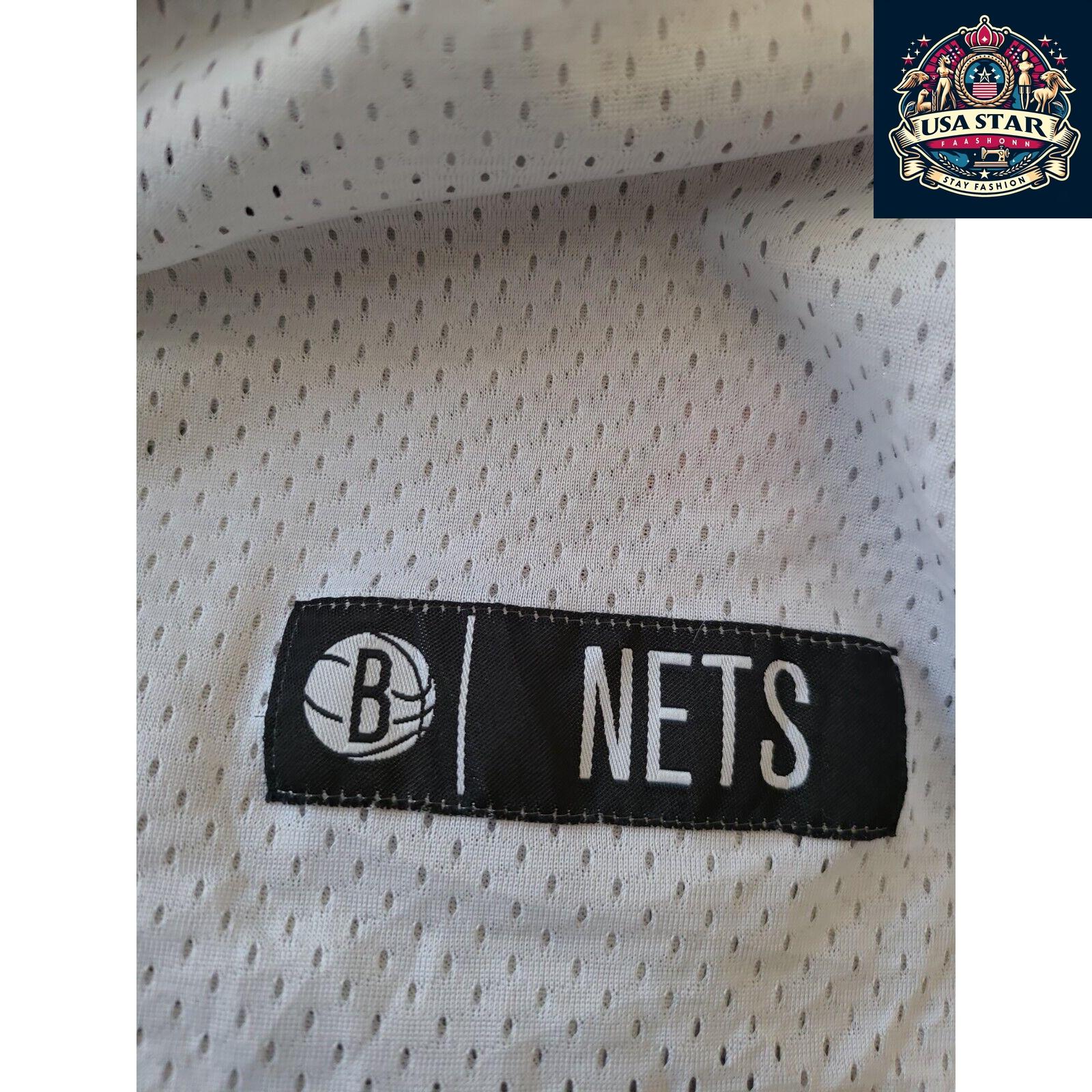 Brooklyn Nets Starter White Scout Baseball Fashion Jersey, Used, Chest 42", Classic Logo Design - USASTARFASHION