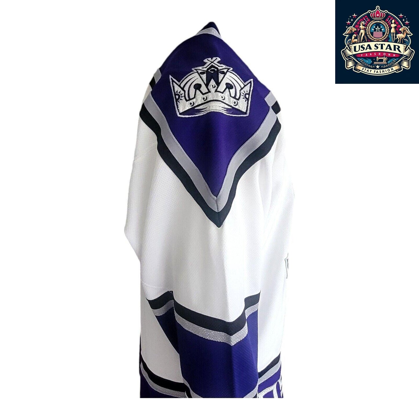 Vintage Los Angeles Kings Jersey M/M - NHL Pro Player Hockey Jersey in Black and Purple - USASTARFASHION