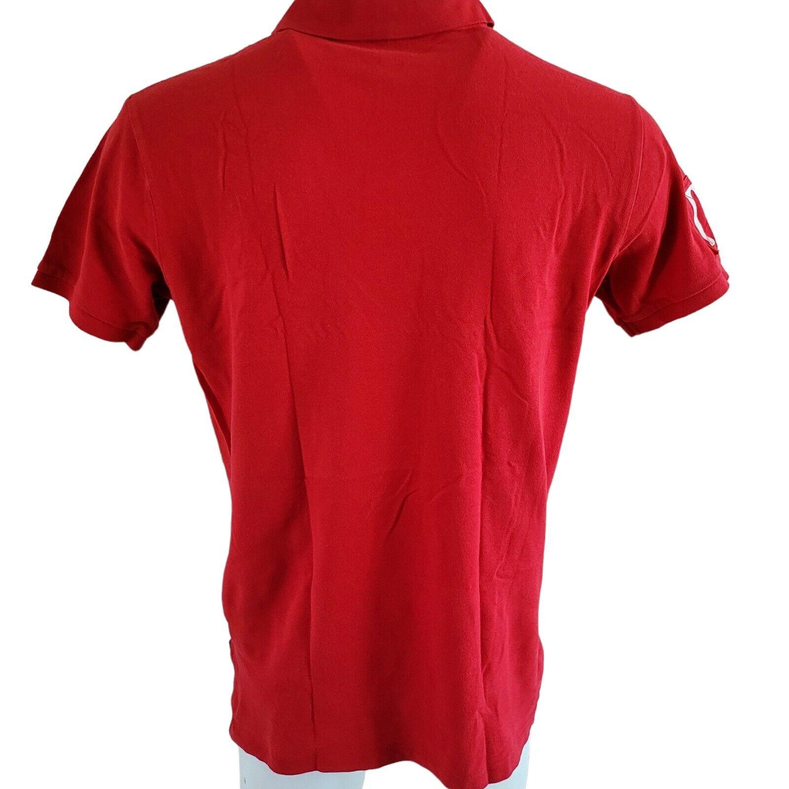 Polo Ralph Lauren Red Custom Fit T-Shirt L 100% Cotton-USASTARFASHION