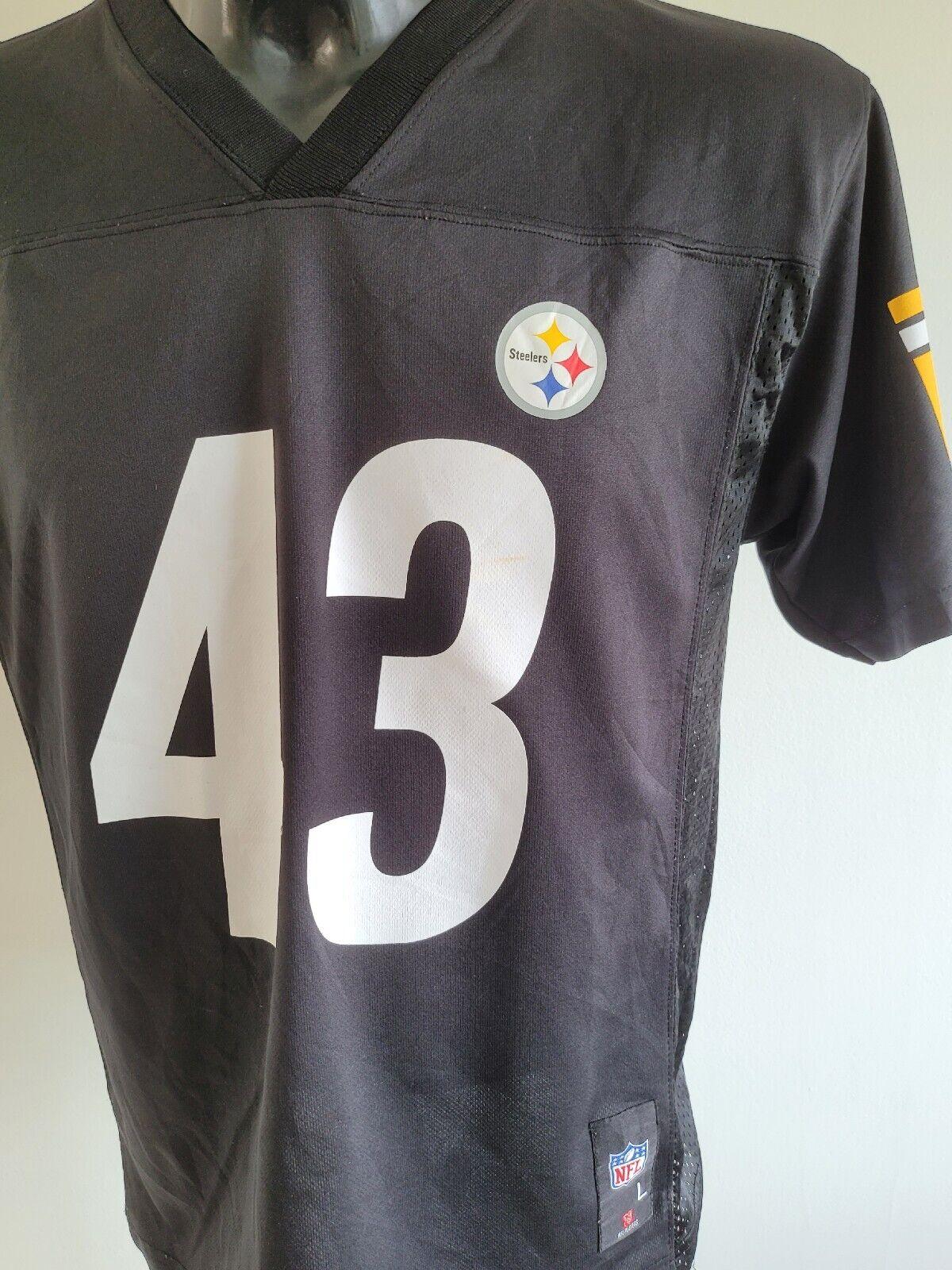 Troy Polamalu #43 Pittsburgh Steelers NFL Youth Large Jersey-USASTARFASHION