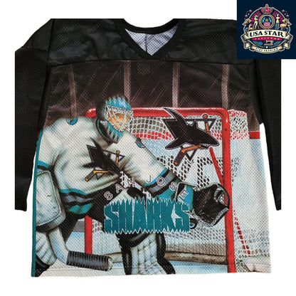 🏒 Vintage Authentic Men's CCM San Jose Sharks Hockey Jersey - Size XL, Made in - USASTARFASHION