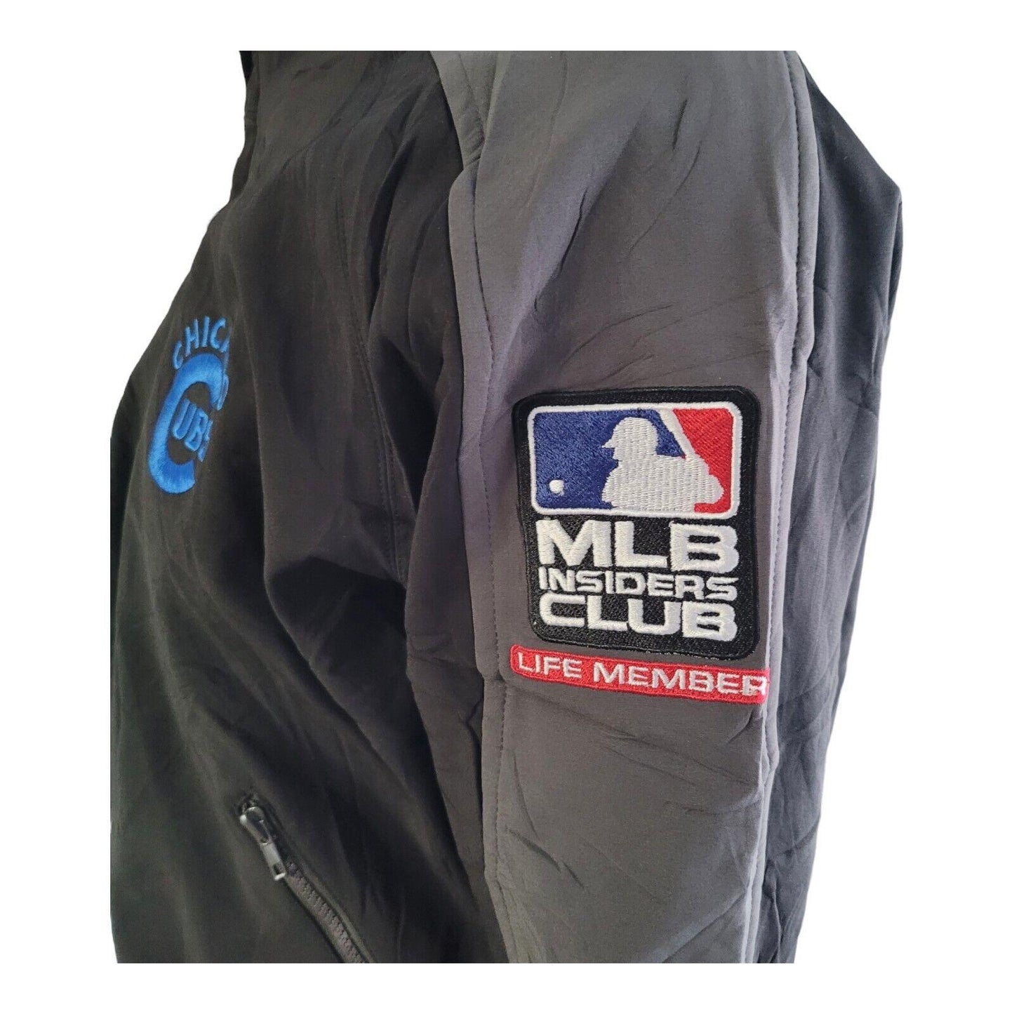 Chicago Cubs Vintage MLB Puffer Jacket Men's Coat - Size Large-USASTARFASHION