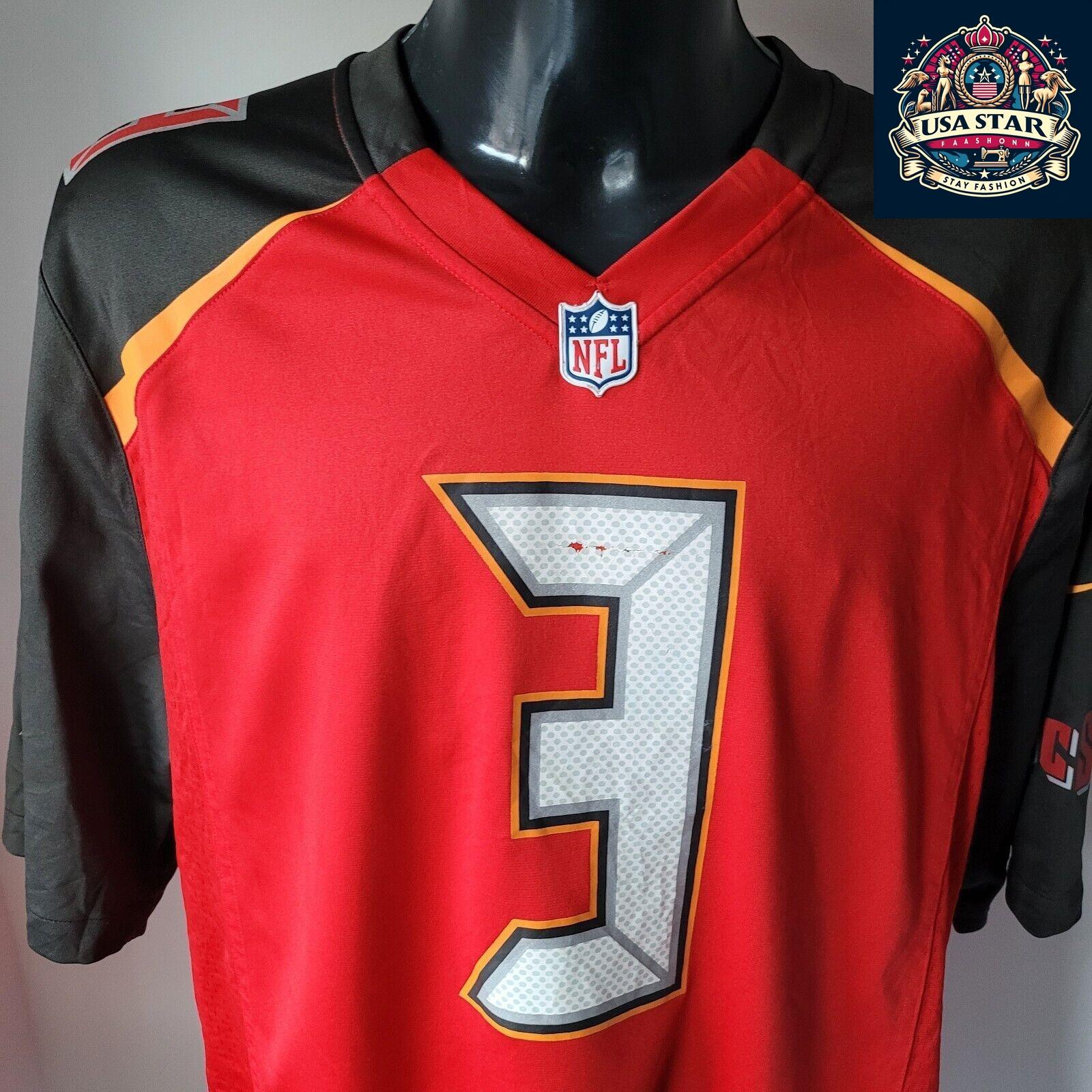 Jameis Winston #3 Nike On Field XL Tampa Bay Buccaneers Jersey - Pre-Owned Quality - USASTARFASHION