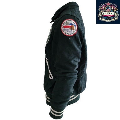 Vintage 1993 MSU Spartans Jacket - Holloway Original Collage with Pockets and Band Logo - USASTARFASHION