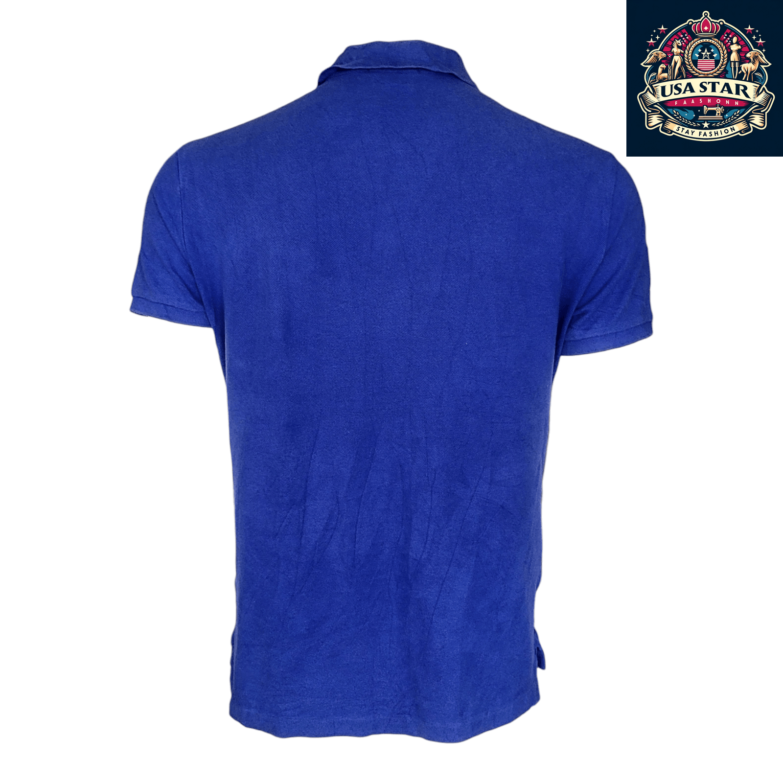 Ralph Lauren Polo Shirt for Men, Custom Slim Fit, Vibrant Blue, Size M - Stylish & Comfortable - USASTARFASHION