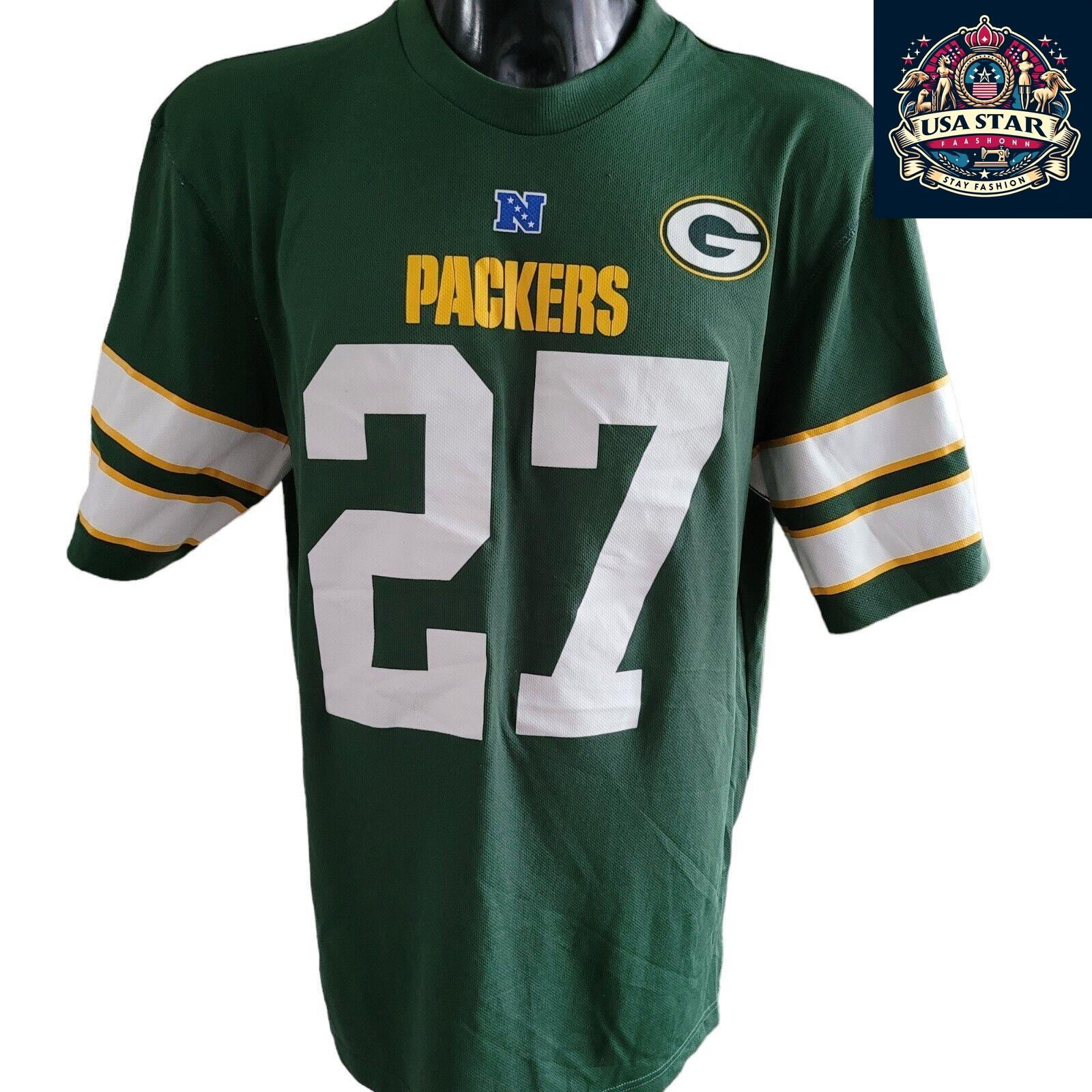 Eddie Lacy Jersey #27 - Green Bay Packers NFL Jersey for Adults with Comfortable Fit & Stylish Design - USASTARFASHION