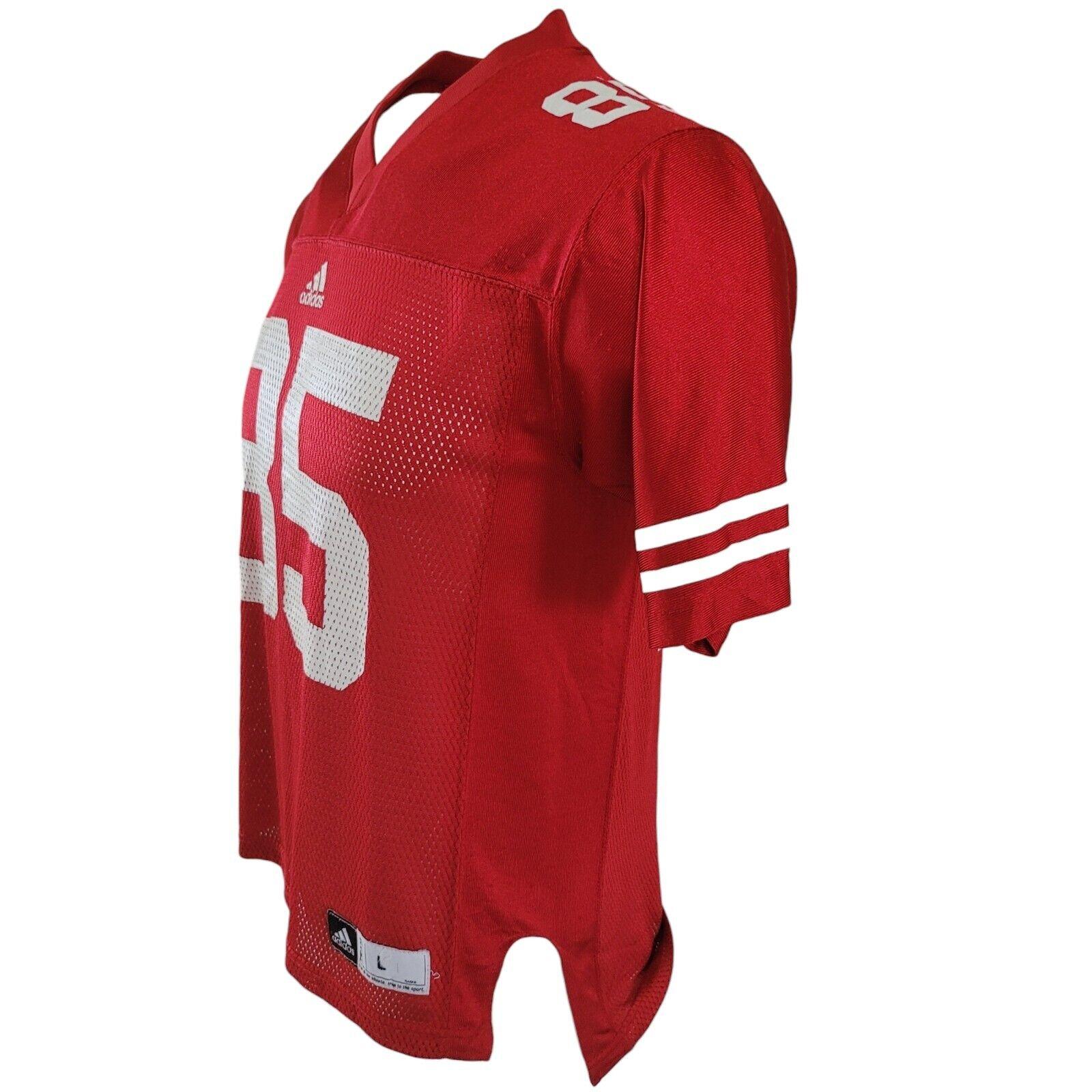 Wisconsin Badgers #85 Football Jersey - Youth L(14-16) Adult S, NCAA Adidas-USASTARFASHION