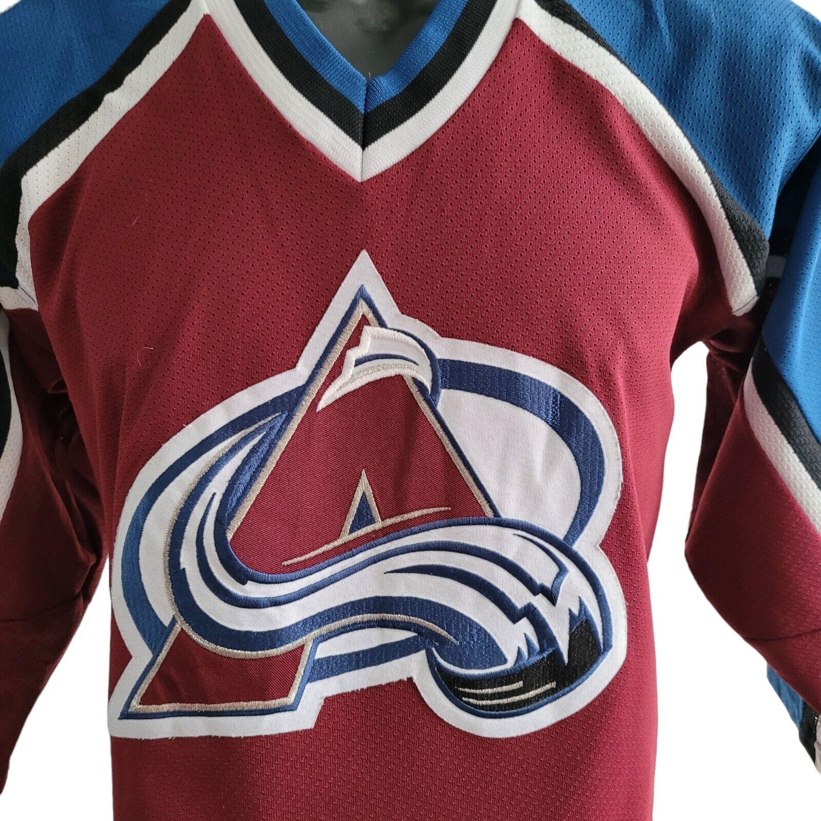 NHL Colorado Avalanche Vintage 90s Hockey Shirt Youth L/XL-USASTARFASHION