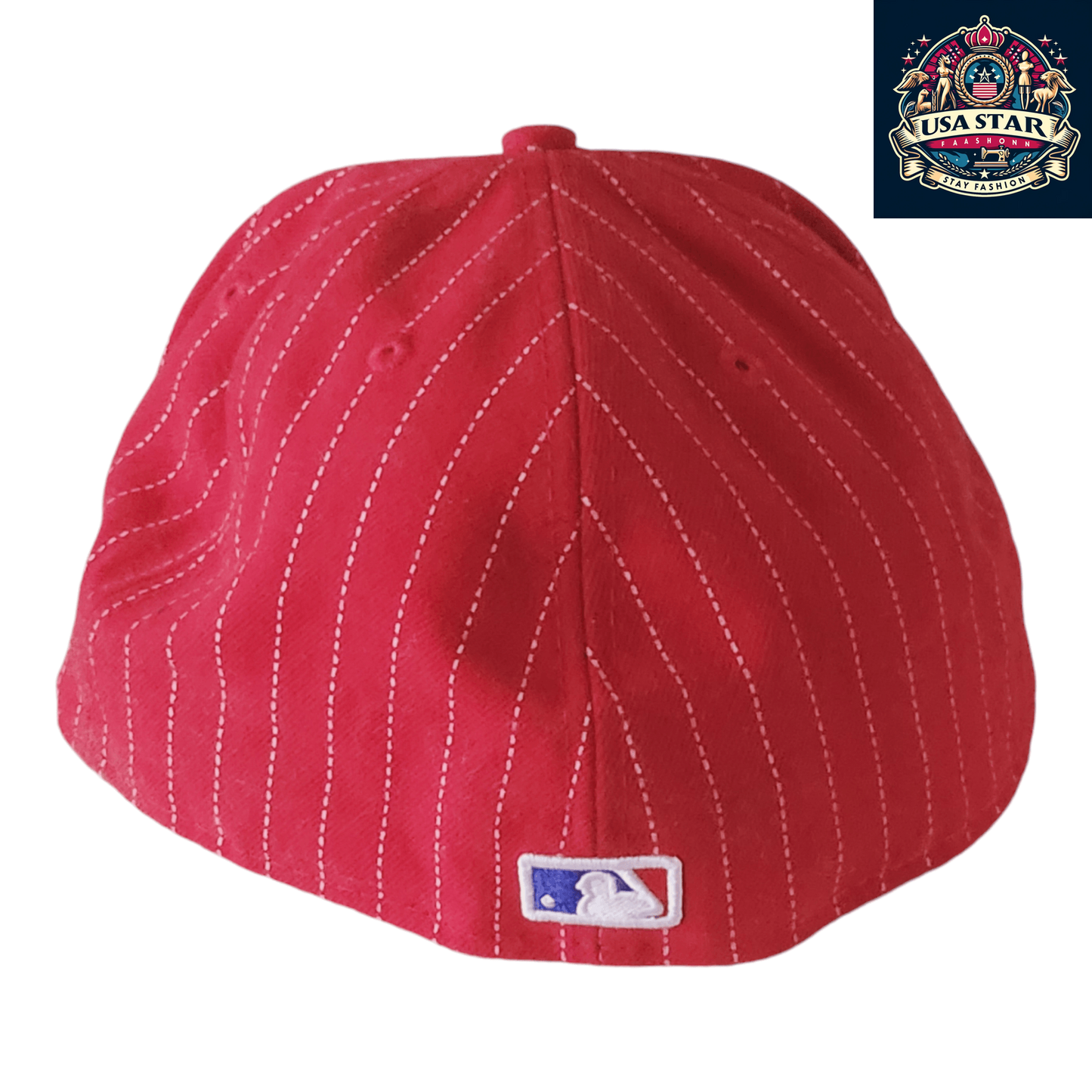 Philadelphia Phillies Fitted Cap - New Era 59FIFTY, Size 7 1/2, Official MLB Hat, Durable Design - USASTARFASHION