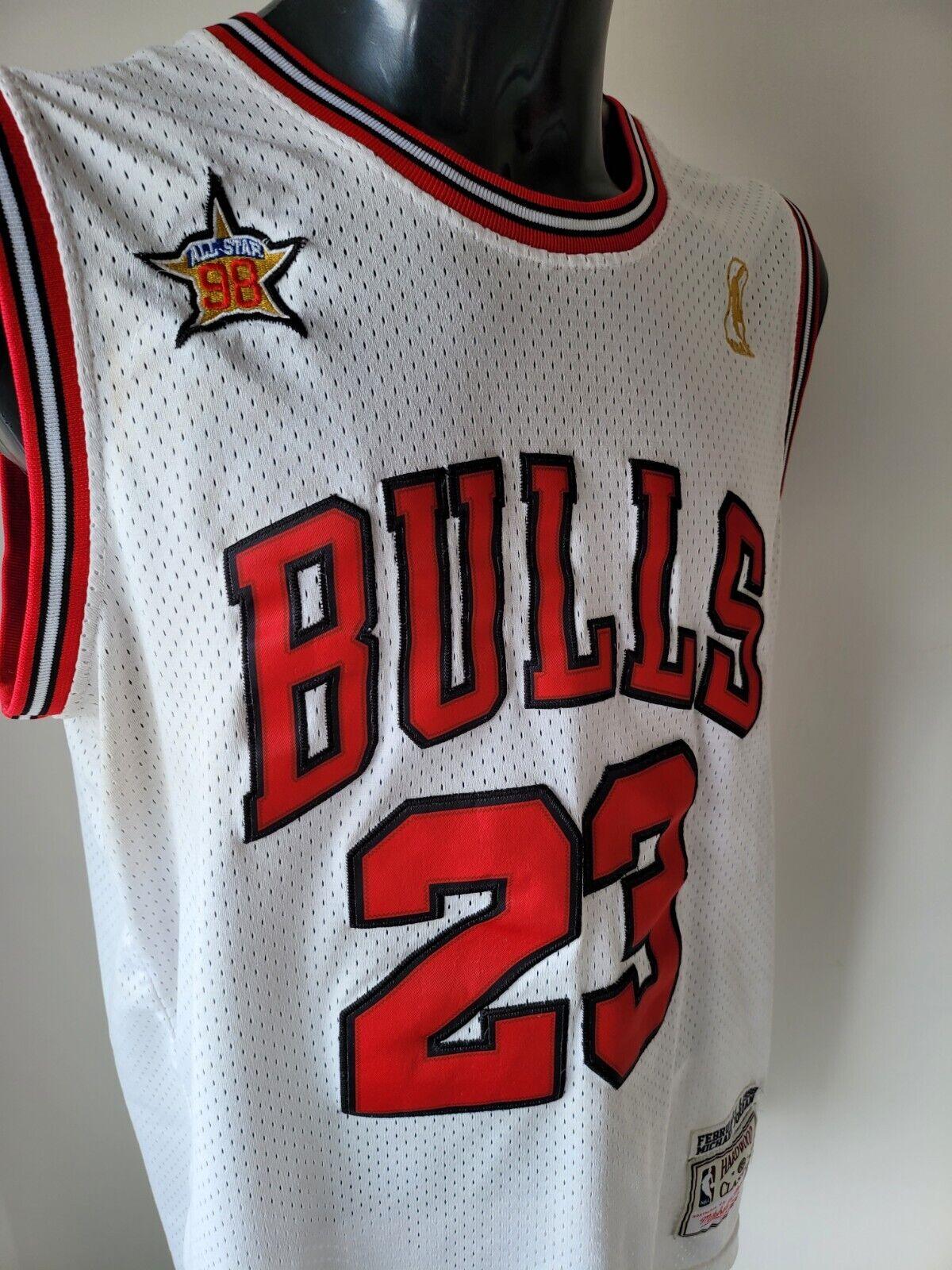 NBA Chicago Bulls #23 Jordan Hardwood Classics Jersey - Size L-USASTARFASHION