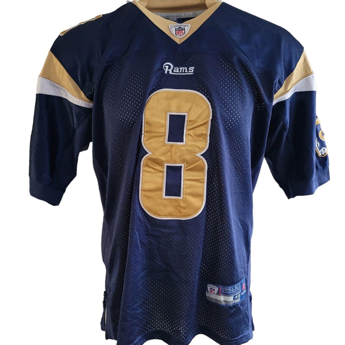 NFL St. Louis Rams #8 Bradford Jersey - Home Reebok Sz 48-USASTARFASHION