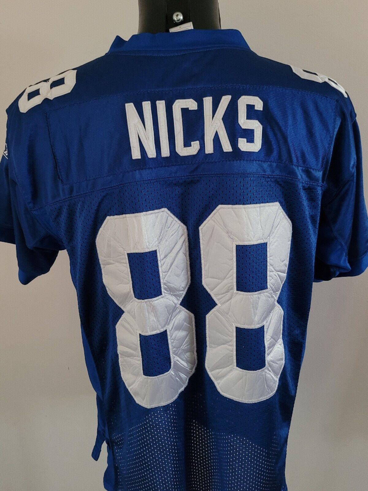 HAKEEM NICKS New York Giants Jersey #88 Reebok Size 48 M Vintage Classic-USASTARFASHION