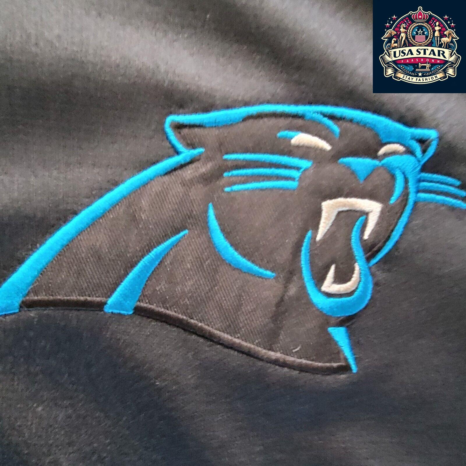 GIII Carolina Panthers Track Jacket Size L - Stylish, Comfortable, Iconic Team Colors - USASTARFASHION