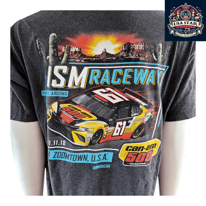 Fanatics ISM Raceway NASCAR T-Shirt XL - Can-Am 500 Race Car Graphic in Soft Cotton - USASTARFASHION