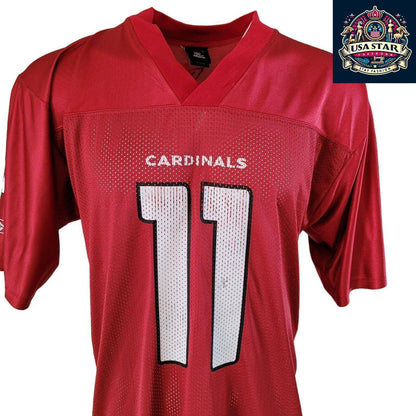 NFL Arizona Cardinals Larry Fitzgerald Jersey #11 by Reebok, Authentic Medium Size, Durable & Comfortable - USASTARFASHION
