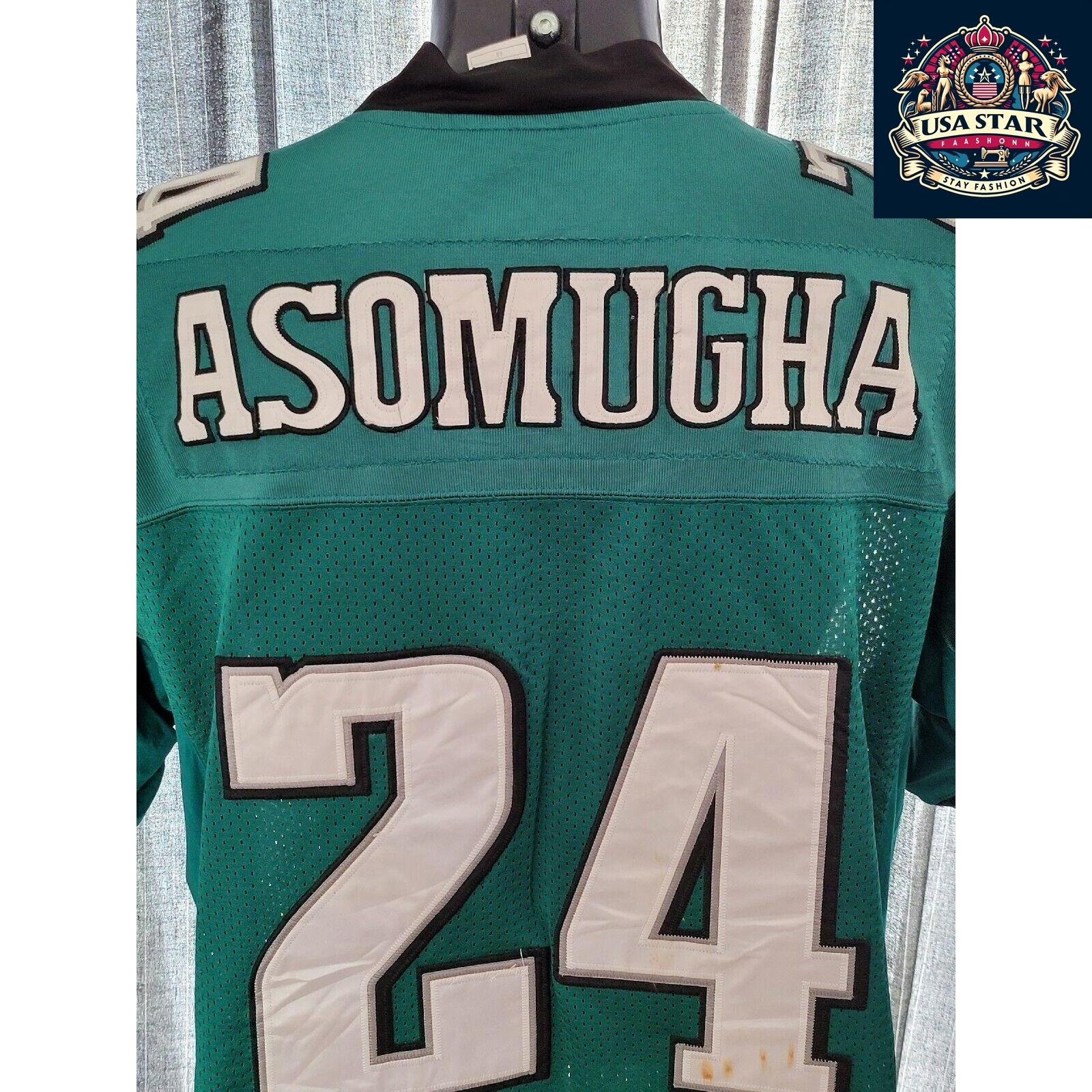 Philadelphia Eagles Jersey NFL Reebok No. 24 Nnamdi Asomugha Size 48 M/L Home Game Authentic - USASTARFASHION