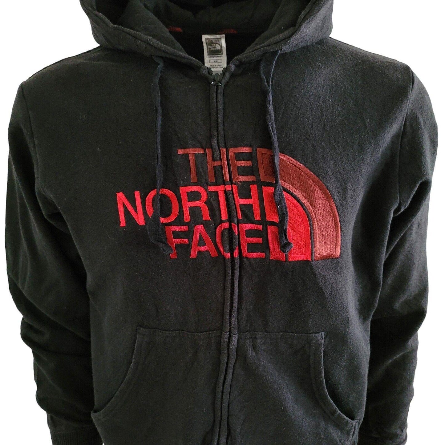 The North Face Men's Hoodie - Medium, Full Zip, Black, Grade A-USASTARFASHION