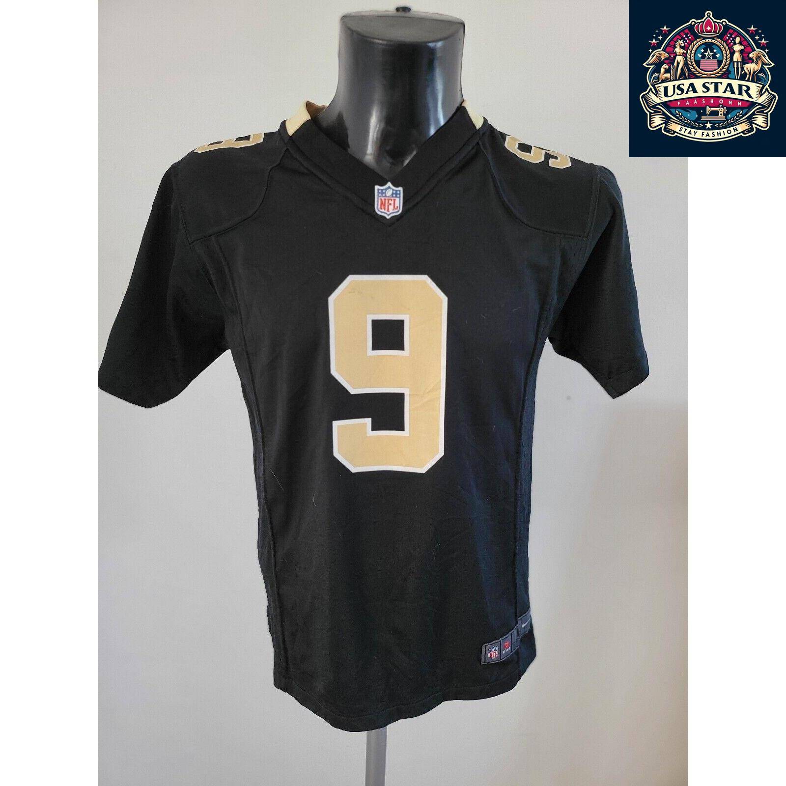 Drew Brees #9 New Orleans Saints Youth Jersey Shirt in Brown – Nike Durable Activewear for Kids - USASTARFASHION