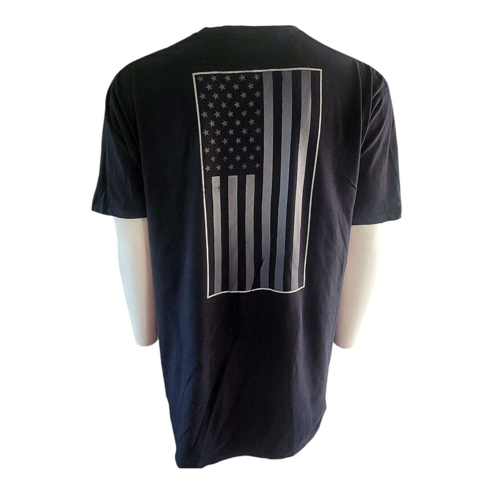 NASCAR Fanatics Kevin Harvick T-Shirt 3XL Black American Flag Racing Tee Short S