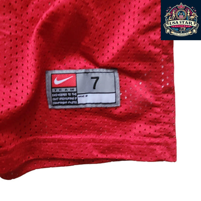 Nike Ohio State Buckeyes Jersey Youth Size 7 #33 Red Distressed Style for Kids Football Fans - USASTARFASHION