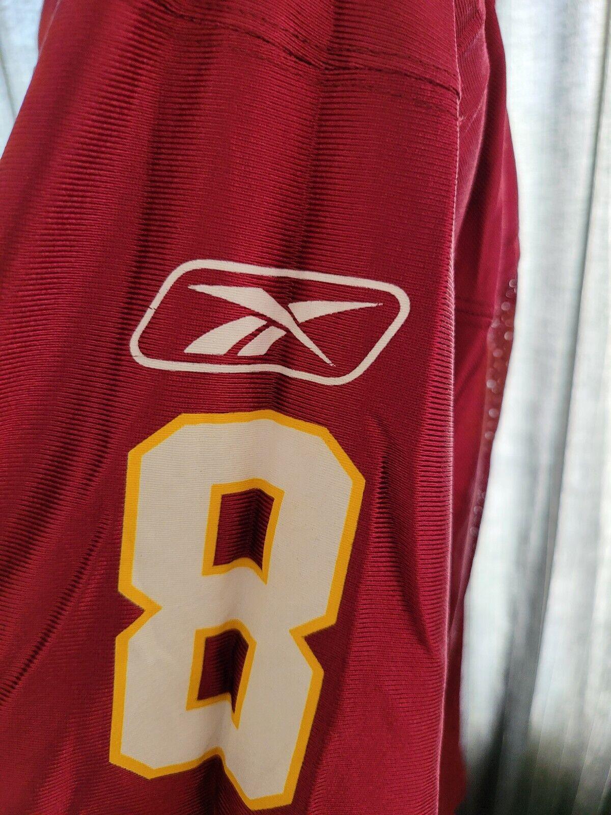 NFL Washington Commanders Brunell #8 Reebok Jersey - Size L - Authentic Red Design-USASTARFASHION