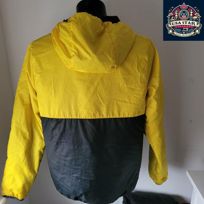 Nike FCB Barcelona Jacket Size M Black/Yellow Reversible Design for Versatile Styling - USASTARFASHION