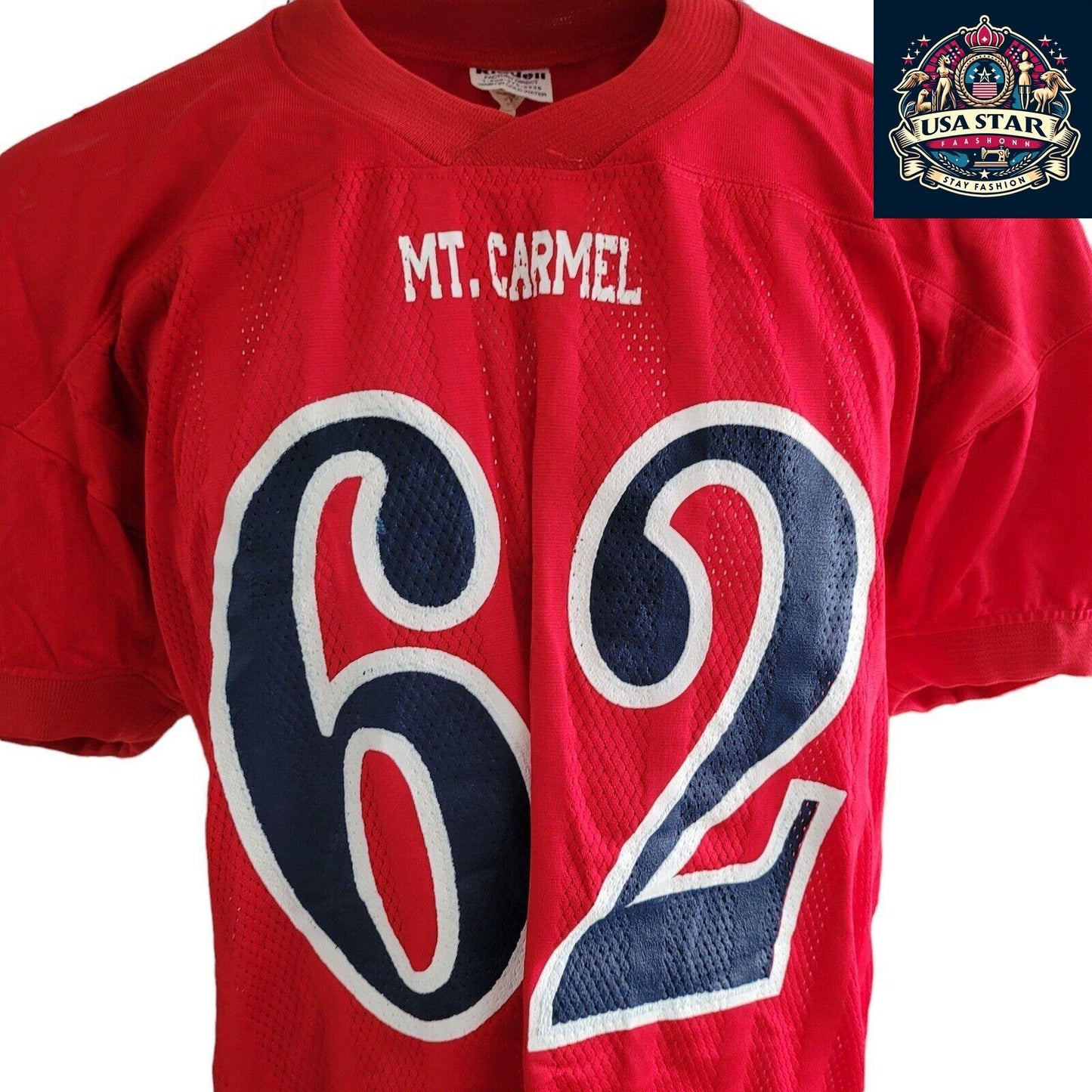 Riddell Mt Carmel 62 Adult Football Jersey XL - Bold Design, Durable Fabric, Comfortable Fit - USASTARFASHION